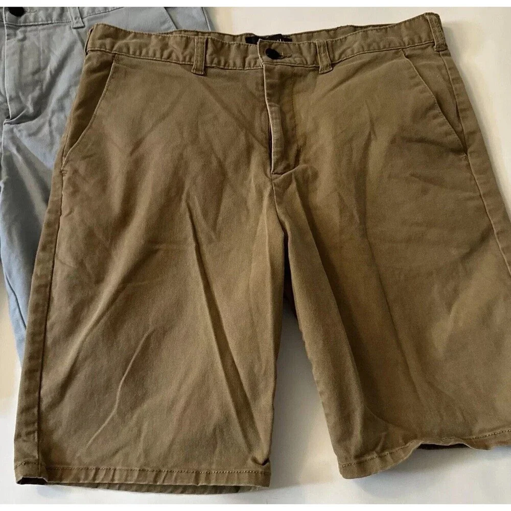Pacsun Shorts Mens 33 Medium Wash Regular Fit Gray/Brown Skater Mid Rise Pockets